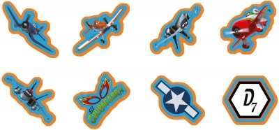 Disney Planes 8pc Wall Decorations RRP 7.99 CLEARANCE XL 3.99